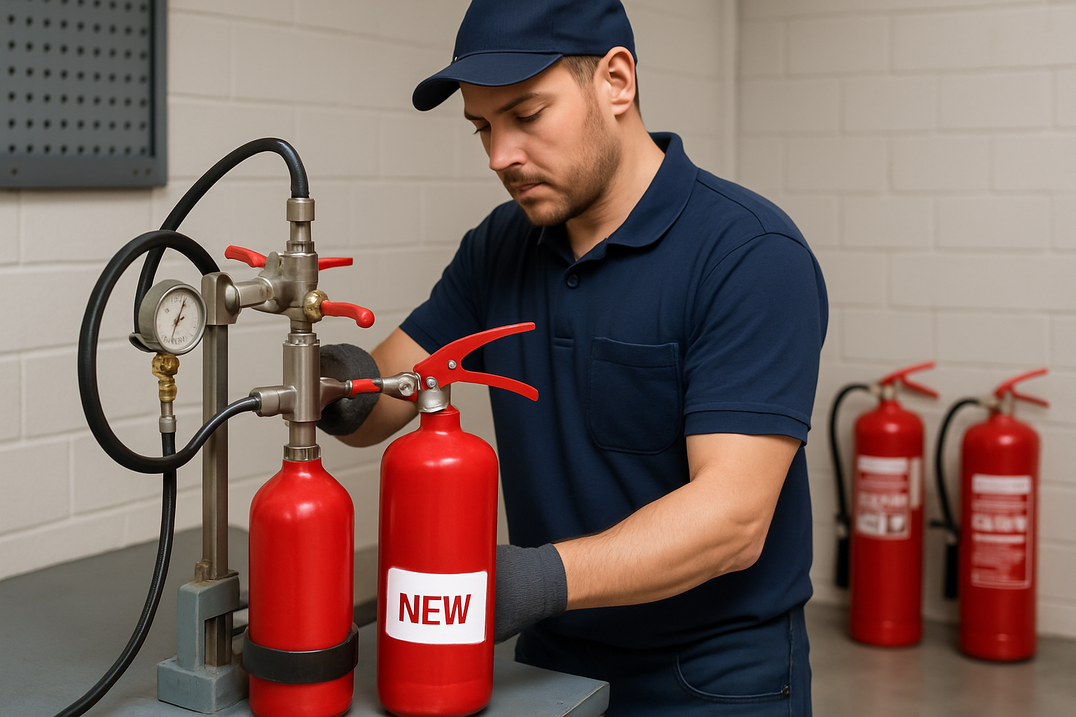 Aquisição e recarga de extintores de incêndio