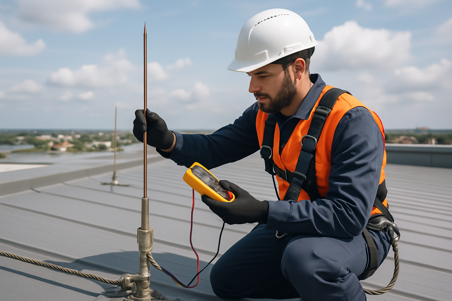 Laudo técnico de execução/manutenção do sistema de para-raios (SPDA)