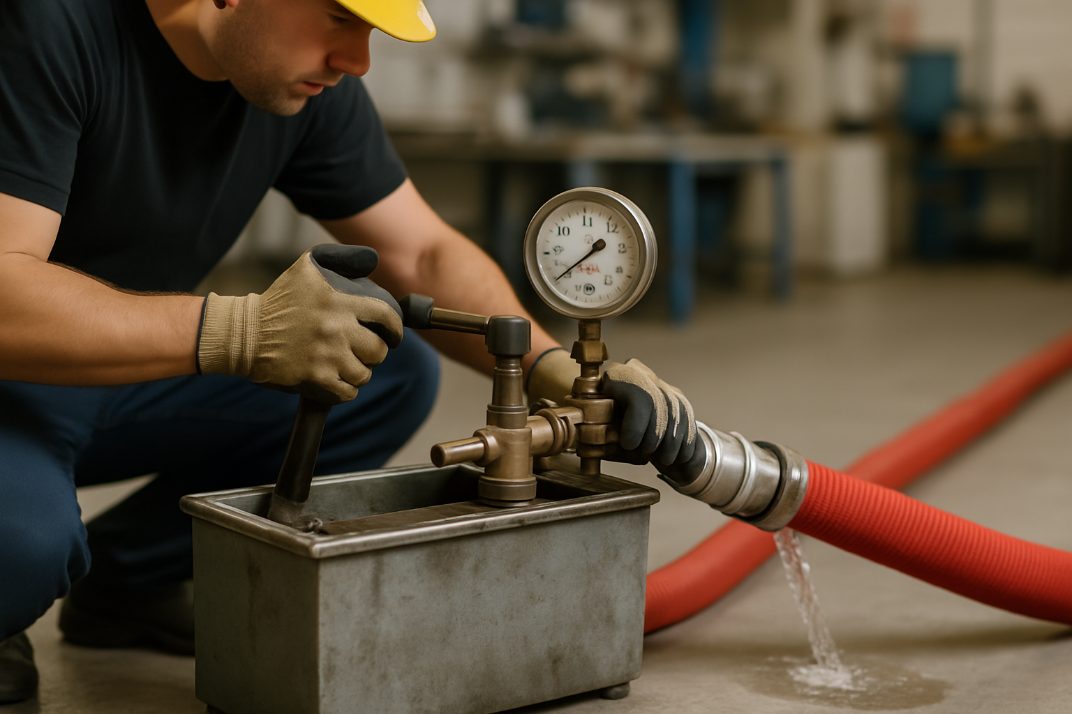 Teste Hidrostático de Mangueiras